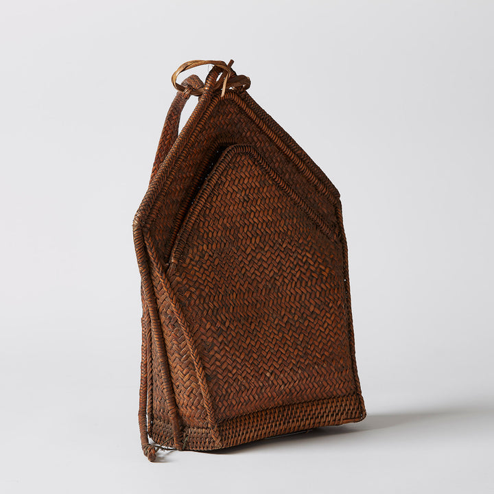 Large Woven Rattan "Sangi" Backpack, Philippines