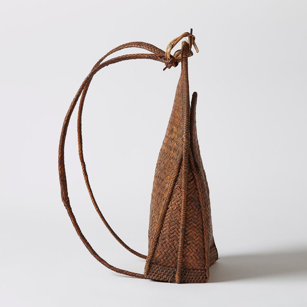 Large Woven Rattan "Sangi" Backpack, Philippines