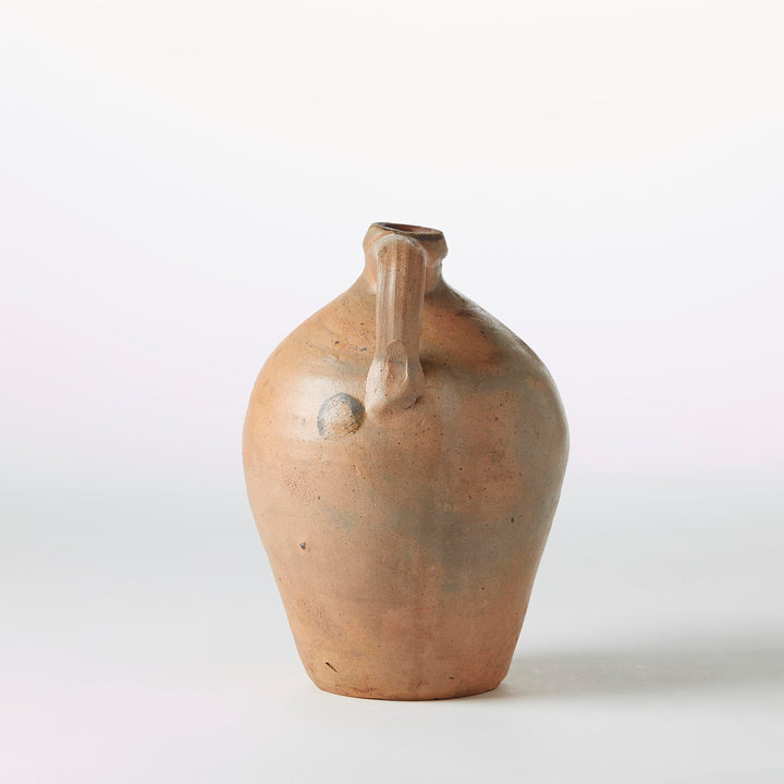 Small Honey Color Stoneware Jug