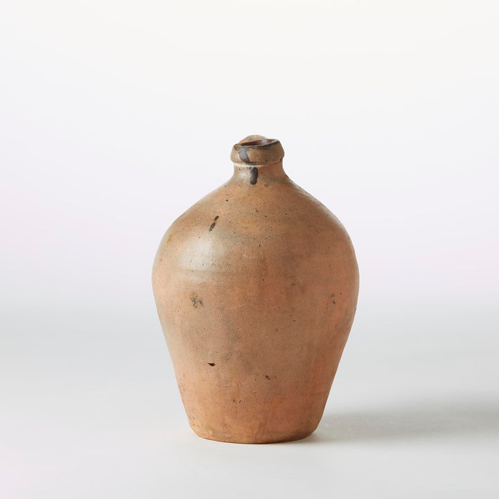 Small Honey Color Stoneware Jug