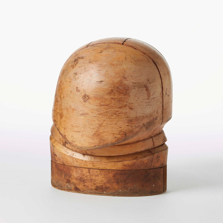 Vintage Wooden Millinery Hat Block Mold