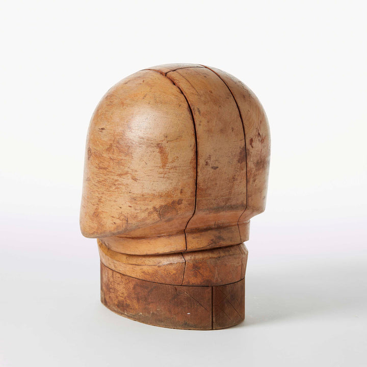 Vintage Wooden Millinery Hat Block Mold