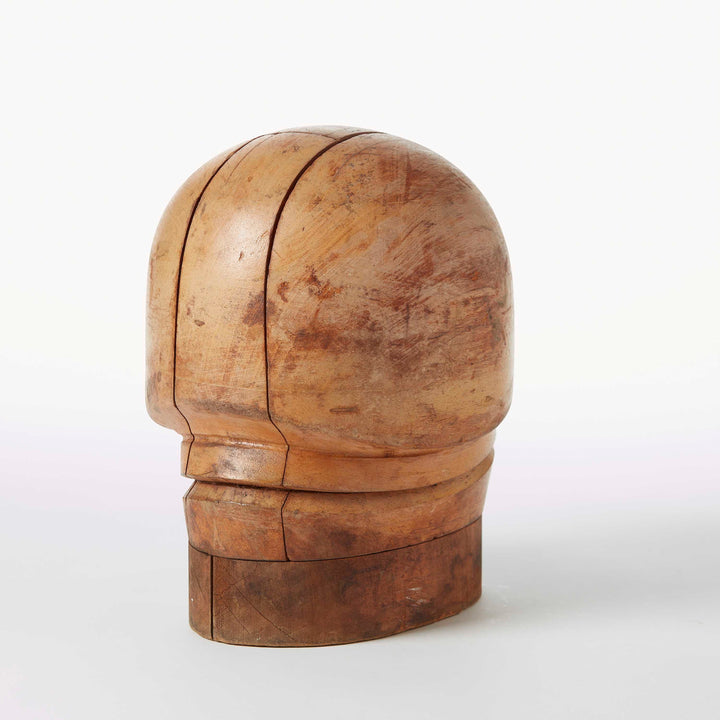 Vintage Wooden Millinery Hat Block Mold