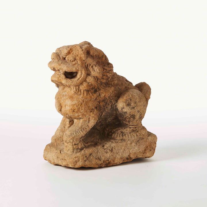 19th Century Carved Stone Foo Dog 