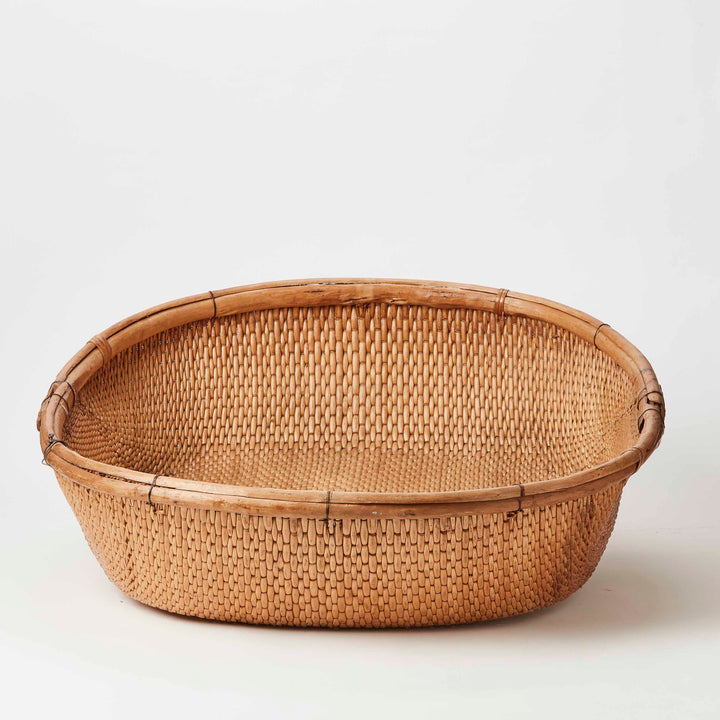 Large Hand-Woven Harvesting Basket