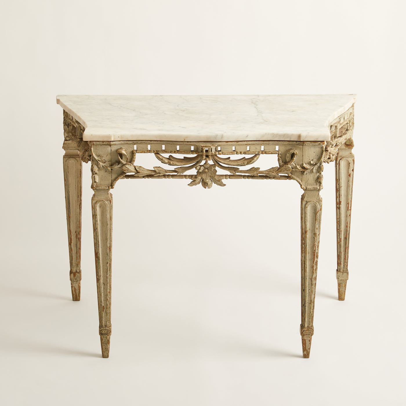 19th Century Console w/ Marble Top