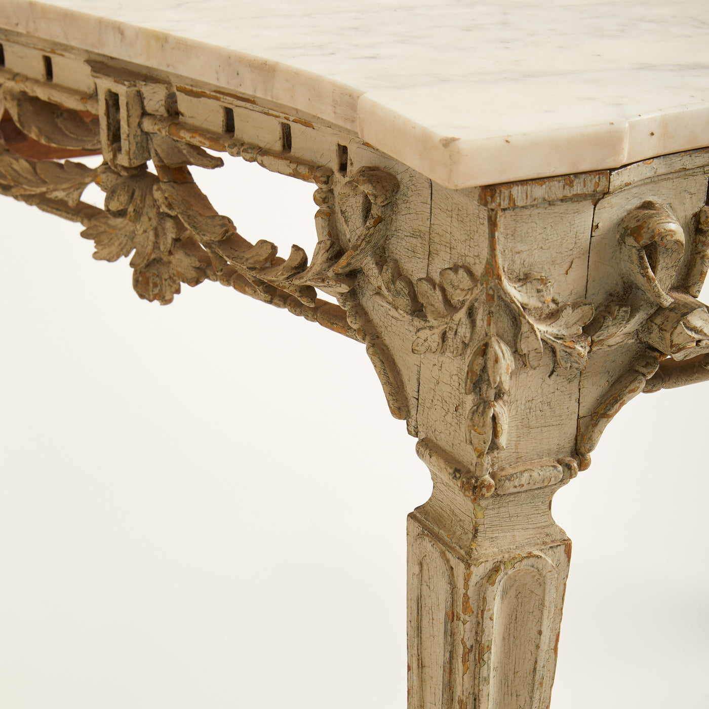 19th Century Console w/ Marble Top