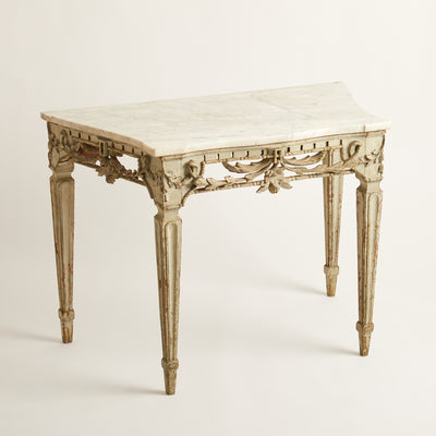 19th Century Console w/ Marble Top