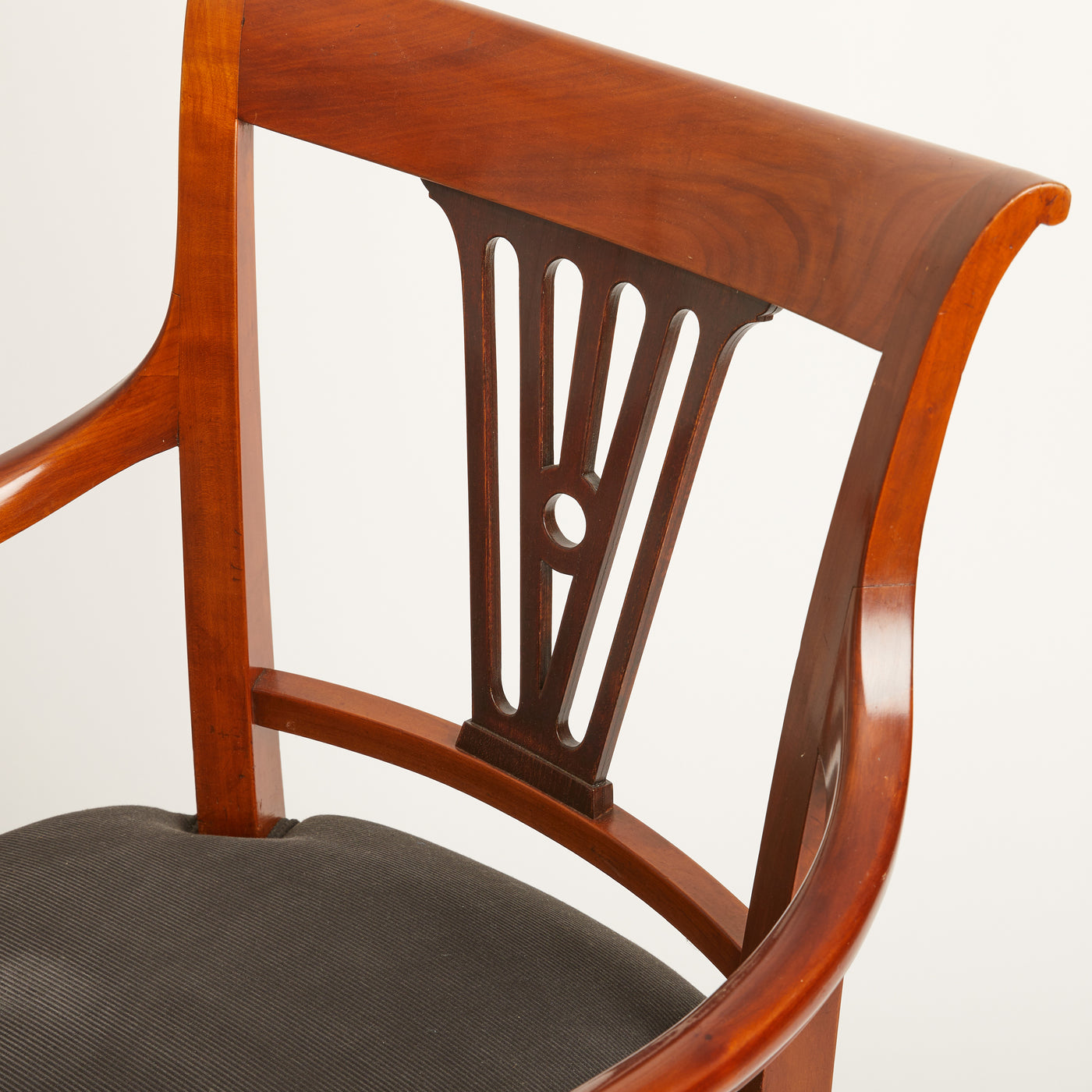 Set of 4 Fruitwood Classical Biedermeier Chairs
