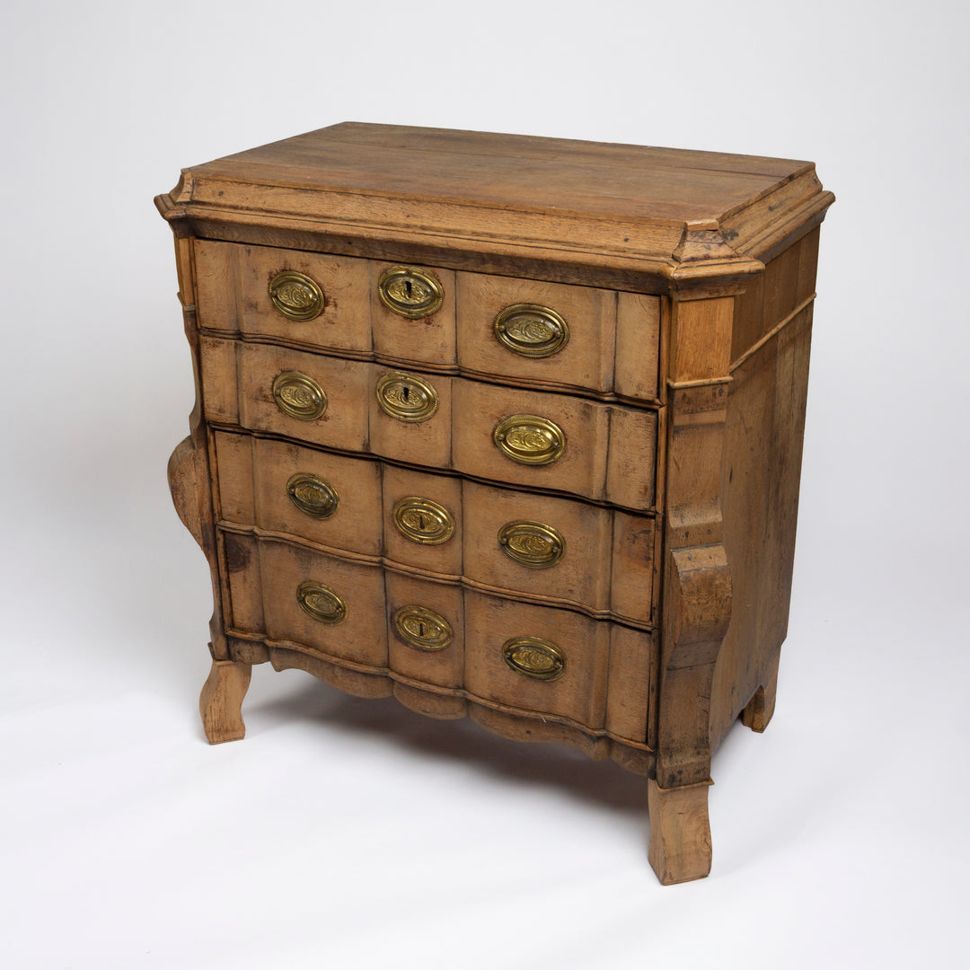 Dutch Provincial Oak Four-Drawer Chest, 19th C.