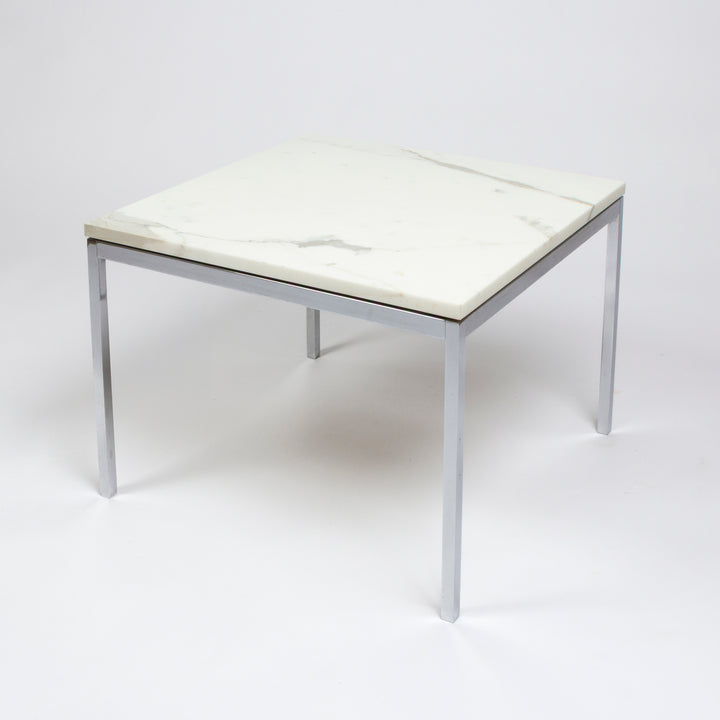 Knoll Marble and Chrome Occasion Table, Circa Mid 1960s