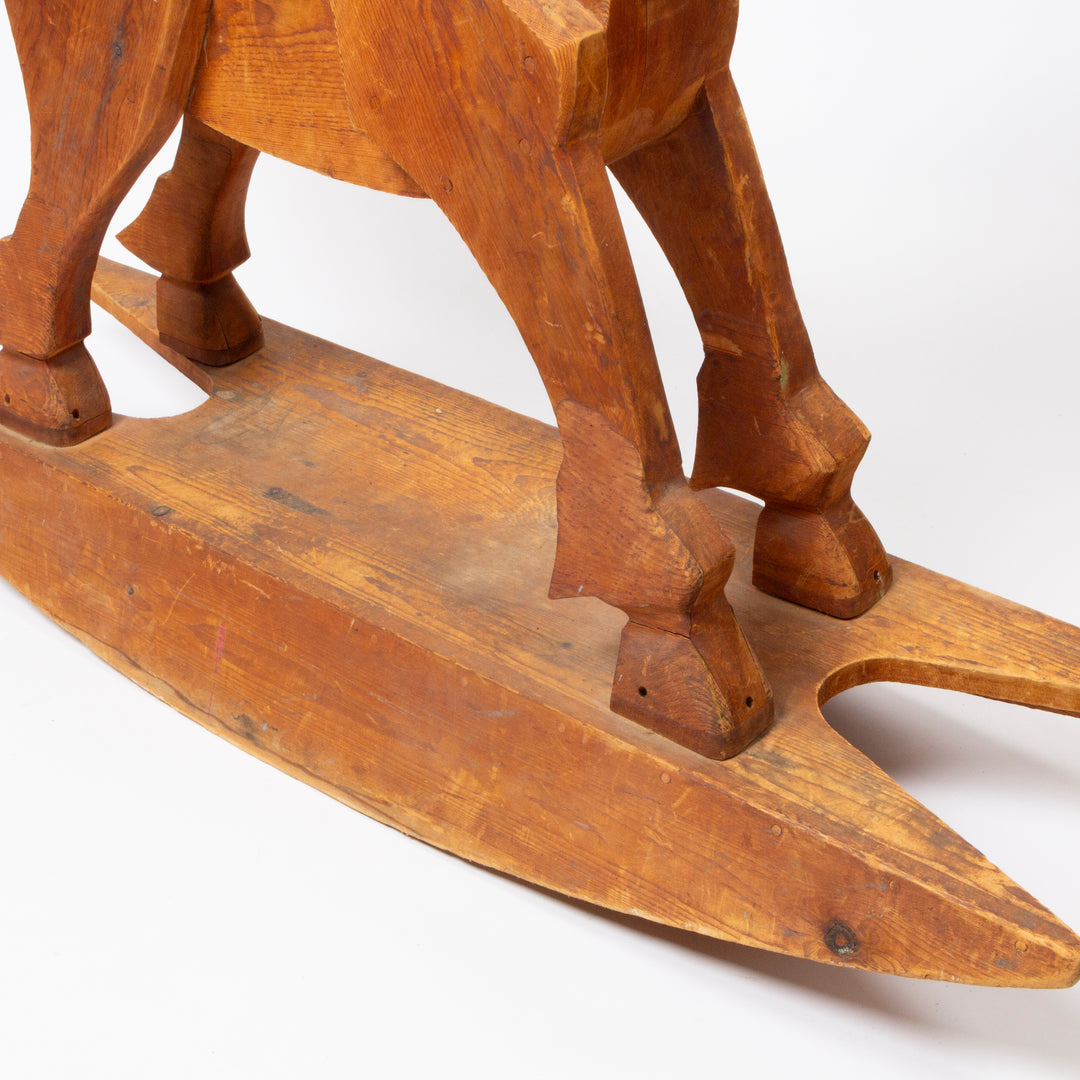 Vintage Folk Riding Horse
