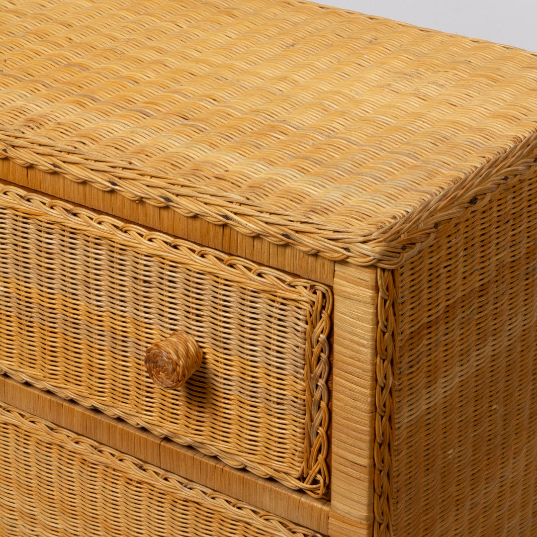 Wicker Four Drawer Chest