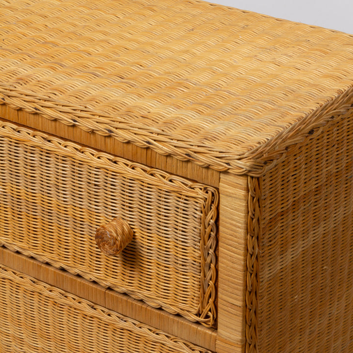 Wicker Four Drawer Chest