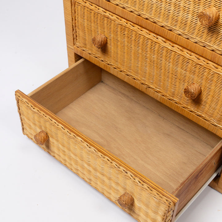 Wicker Four Drawer Chest