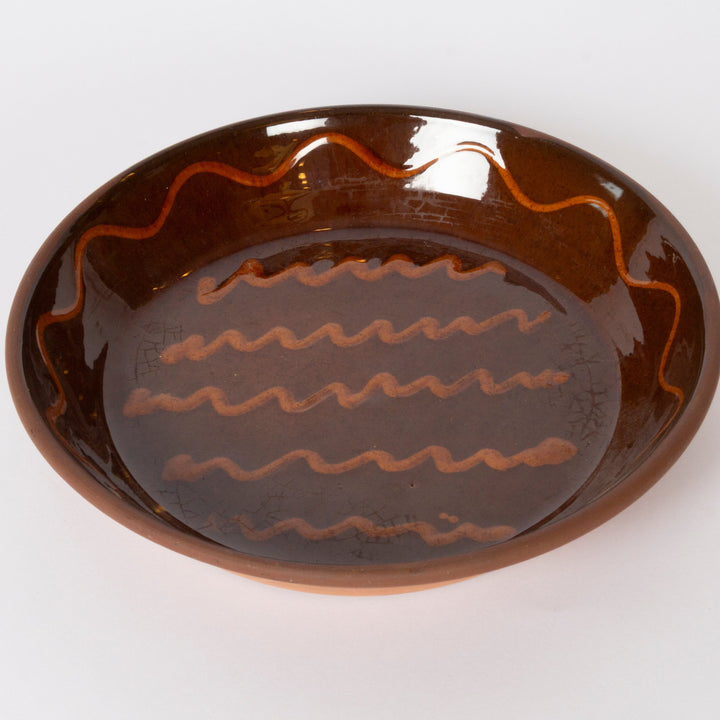 American Redware Pie Dish