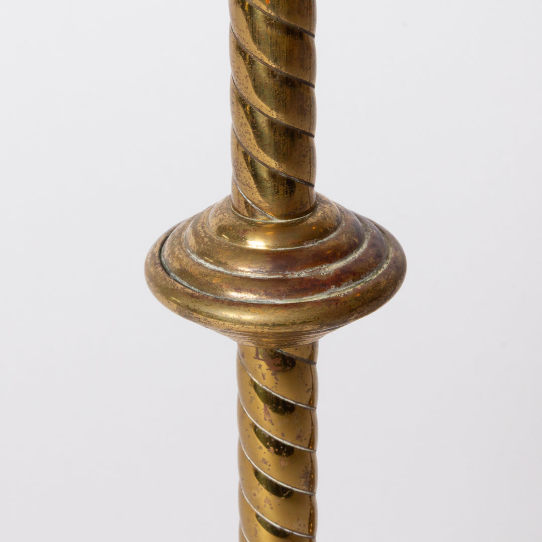 Pair of Brass Altar Candlesticks