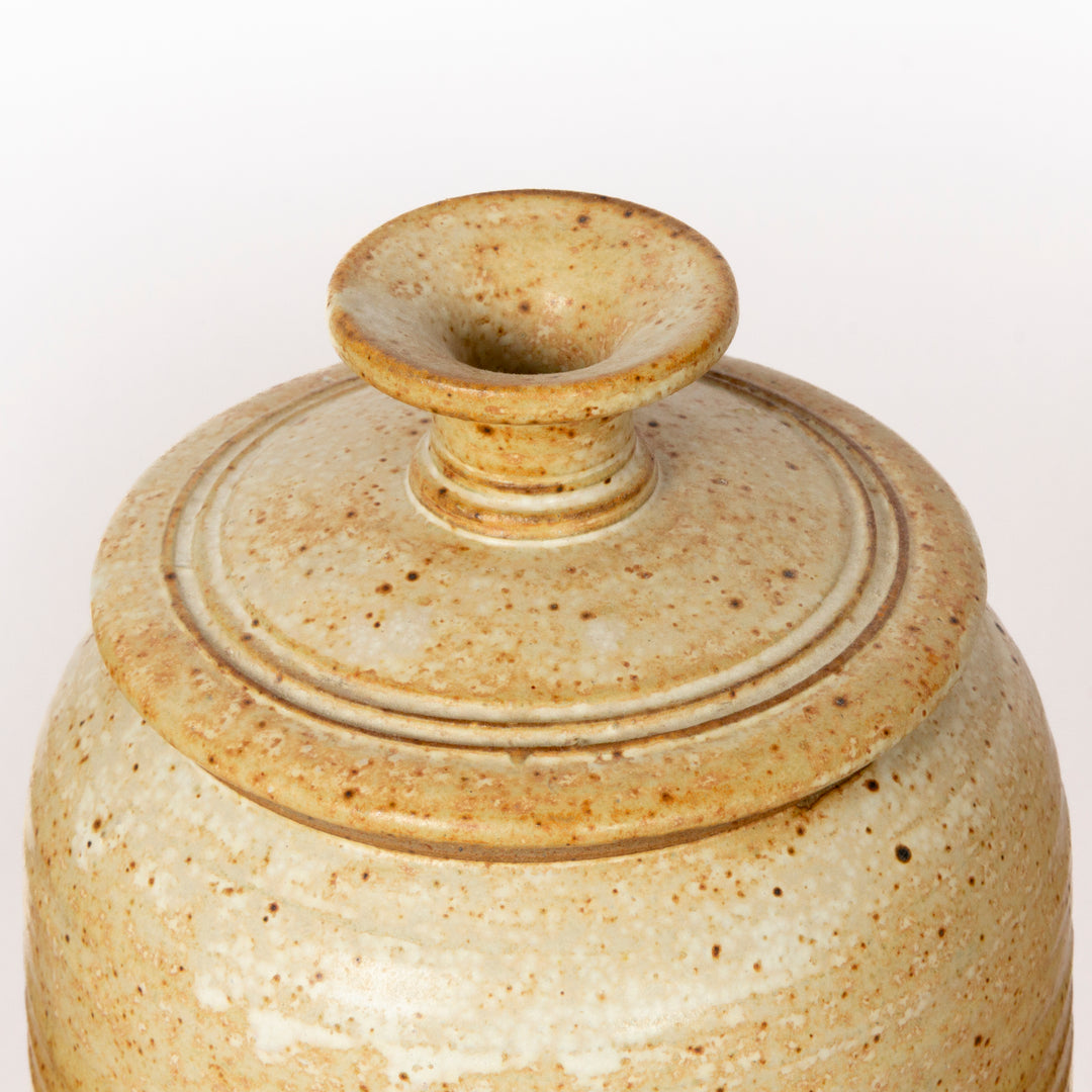 Set of 4 Studio Pottery Lidded Storage Containers