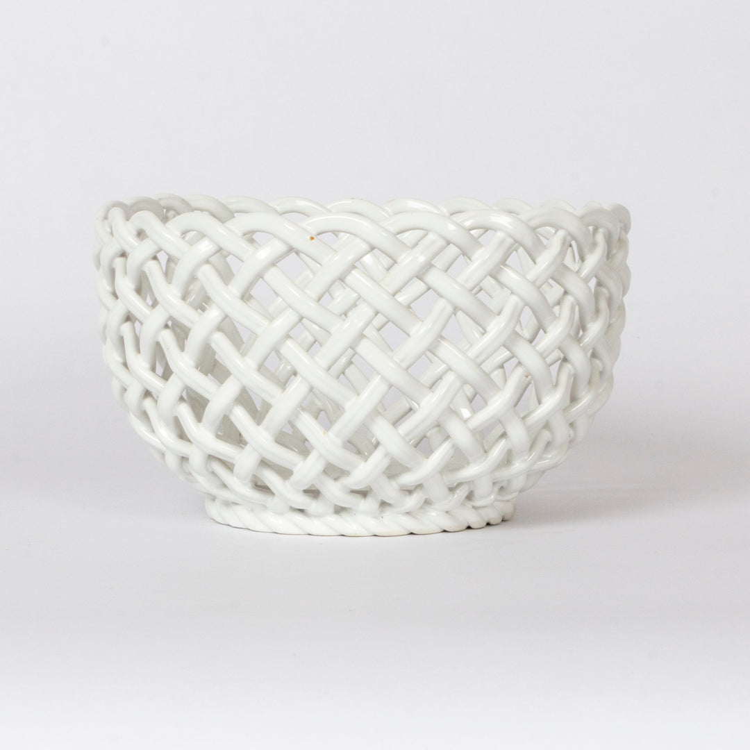 Porcelain Latticework Bowl, Italian