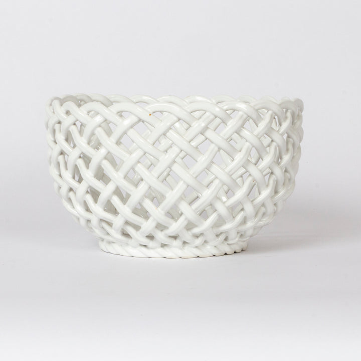 Porcelain Latticework Bowl, Italian