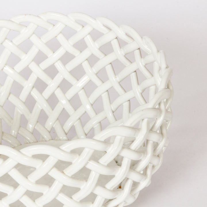 Porcelain Latticework Bowl, Italian