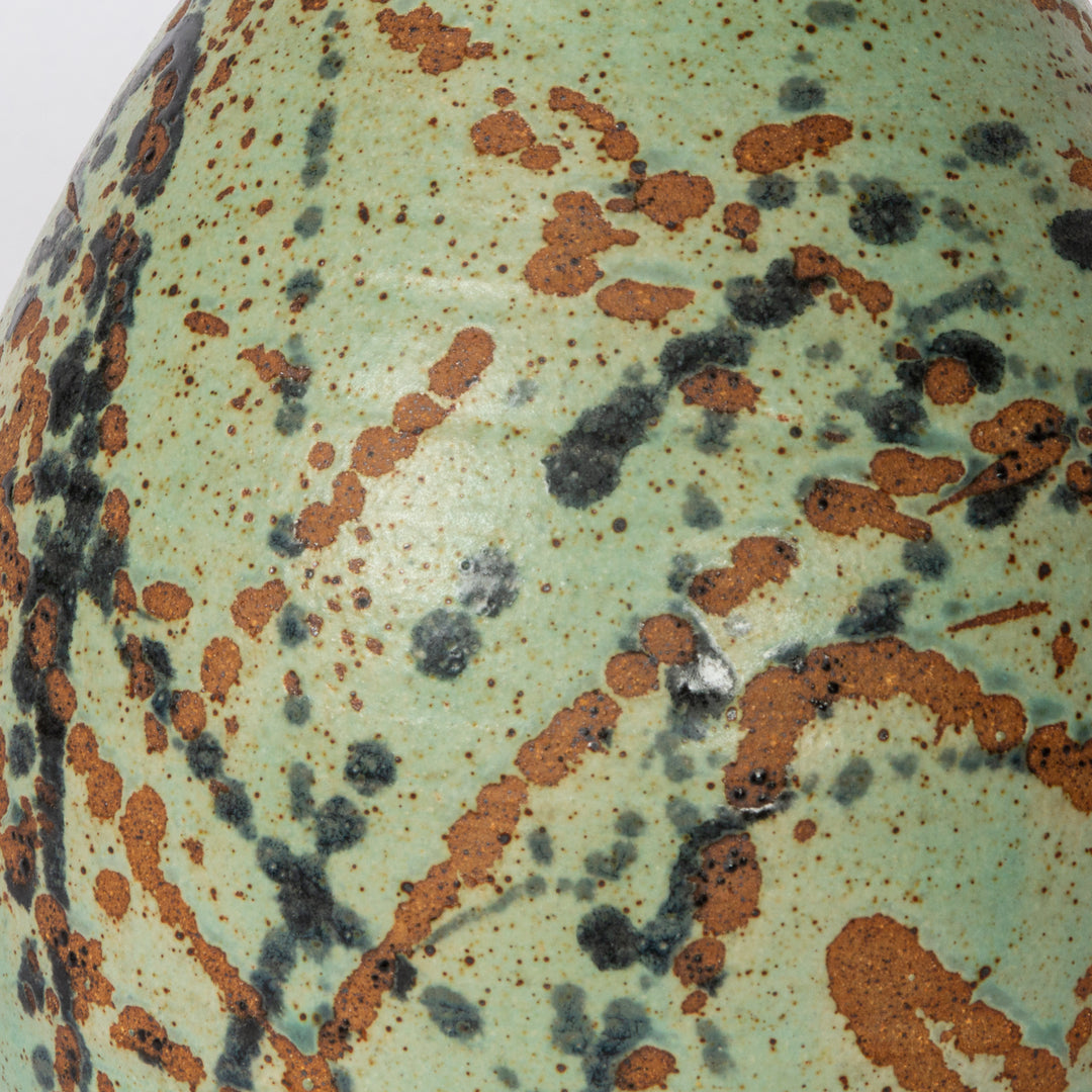 Large Splatter Glaze Studio Pottery Vase