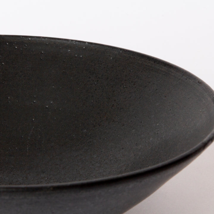 "Nabla" Matte Black Bowl by Sarsen