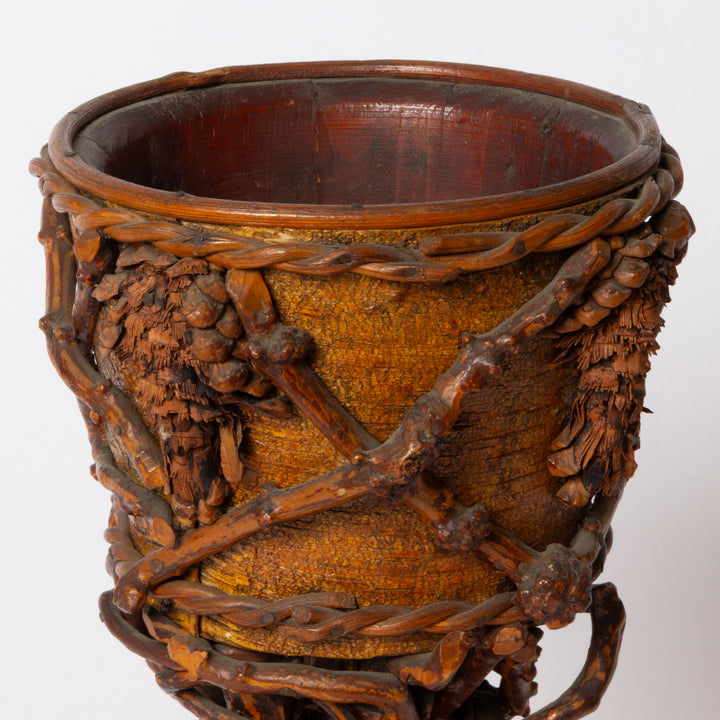 American Adirondack Rustic Cachepot Circa late 19th c.