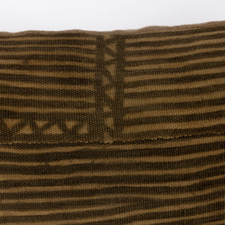 Custom Pillow with Vintage Mudcloth Panel and Linen Back
