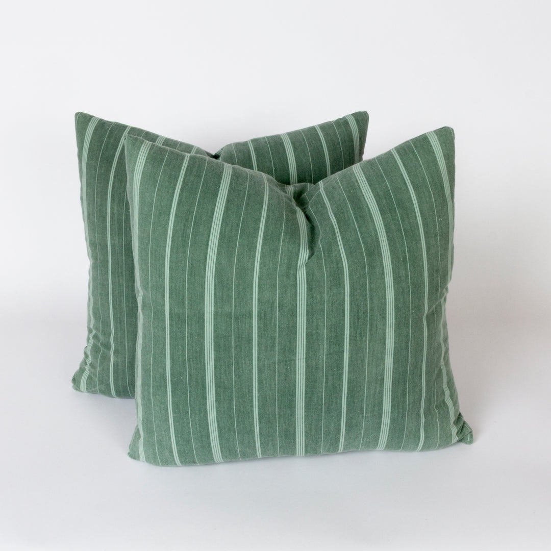 Green Stripe Pillow
