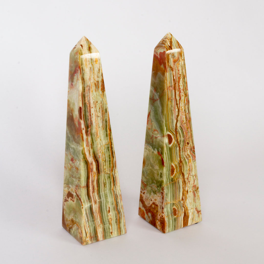 Pair of Onyx Obelisks