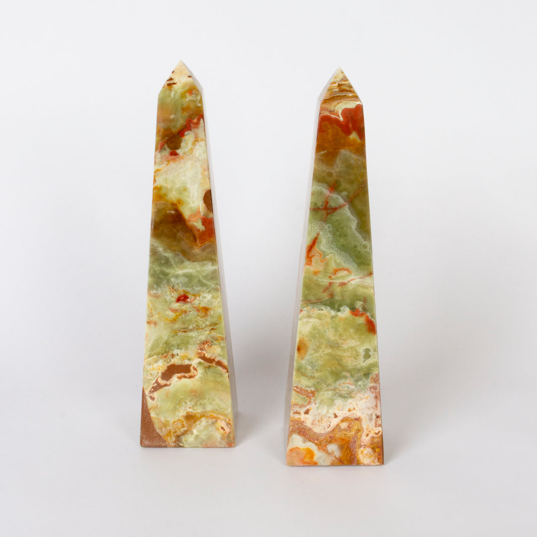 Pair of Onyx Obelisks