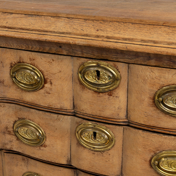 Dutch Provincial Oak Four-Drawer Chest, 19th C.