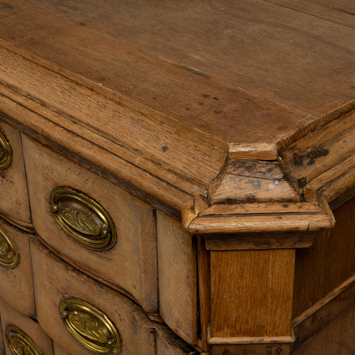 Dutch Provincial Oak Four-Drawer Chest, 19th C.