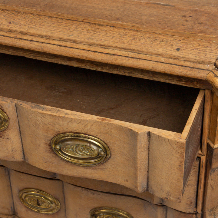 Dutch Provincial Oak Four-Drawer Chest, 19th C.