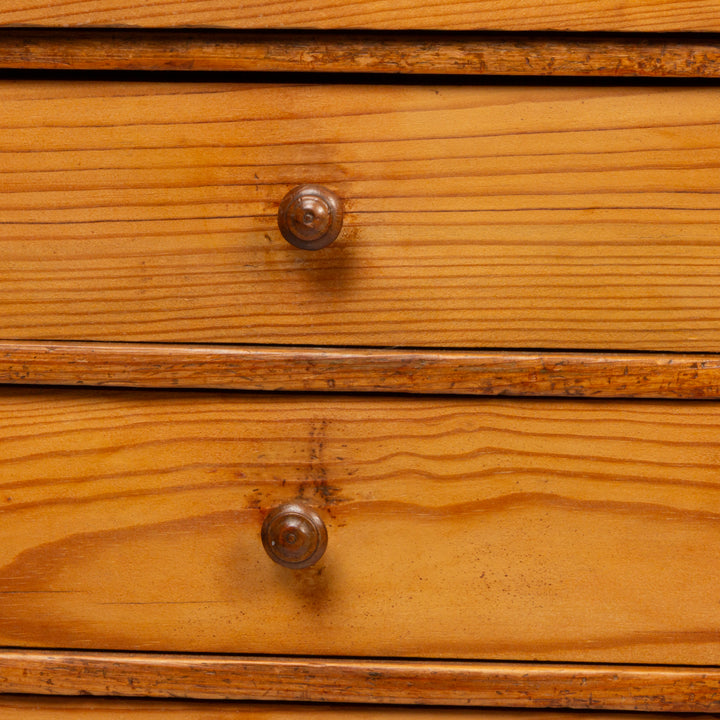 French 19th C. Pine, Bank of Drawers