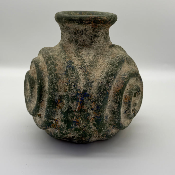 Studio Pottery Spiral Relief Vase, c. late 60s