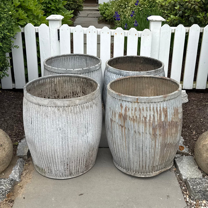 Zinc "Dolly" Tubs, England, Late 19th Century