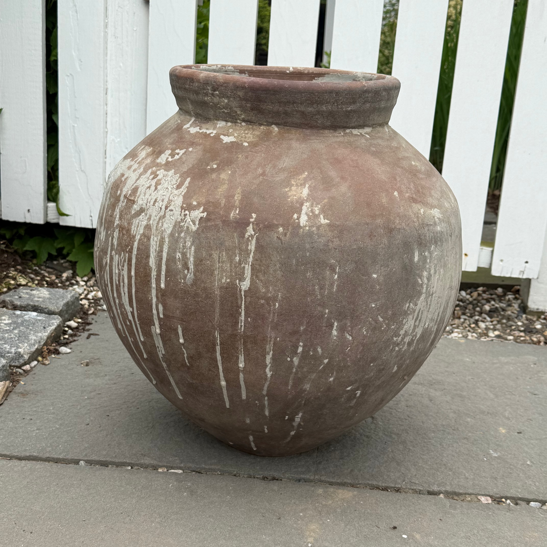 Large French vintage ceramic  pot 