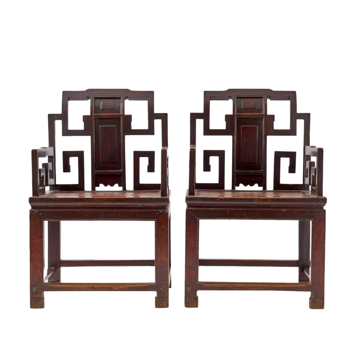 Pair Of Qing Dynasty Armchairs