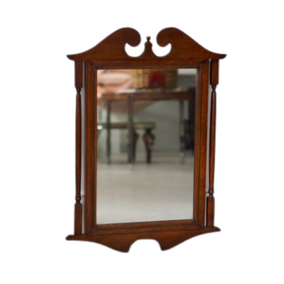 Wood Chippendale Style Mirror, C. 1960