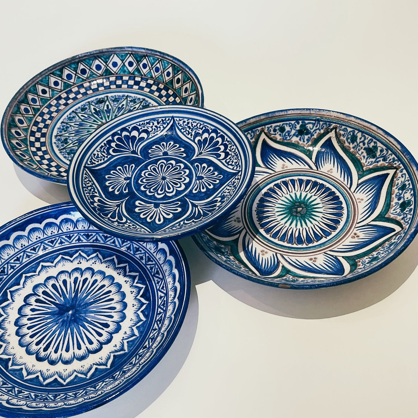 Set Of 4 Moroccan Plates