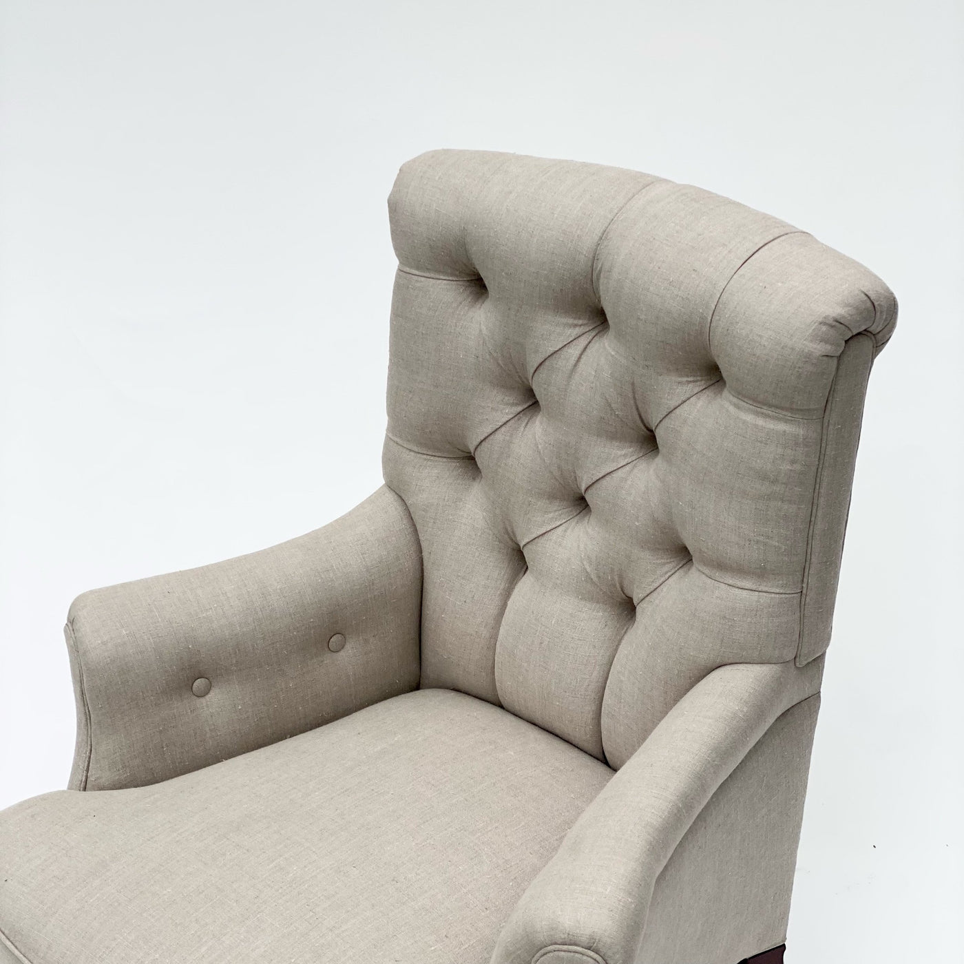 French Armchair W/ Linen Upholstery, Early 20Th C.