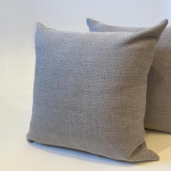 Brown Herringbone Indoor/Outdoor Pillow
