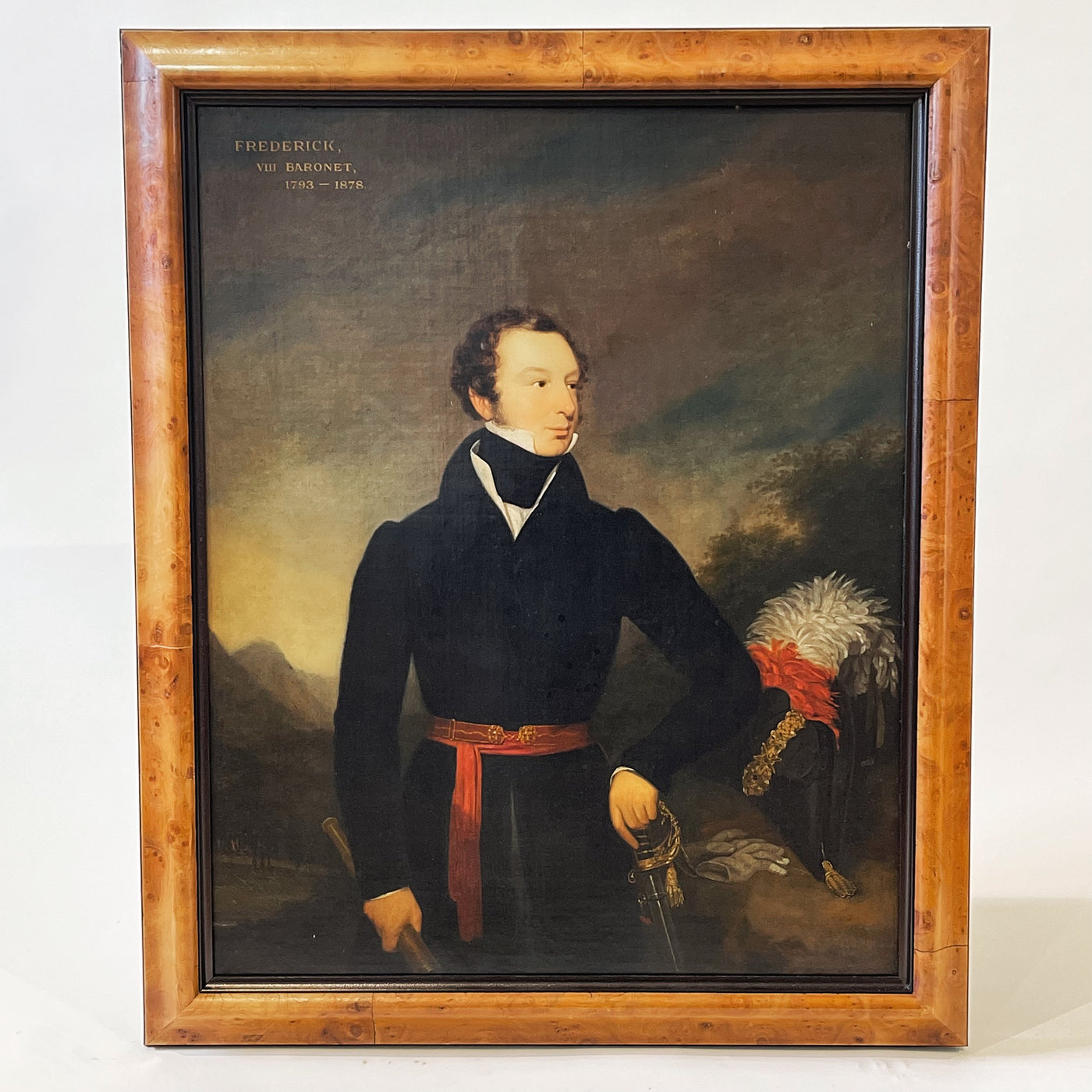 Portrait In Burl Frame