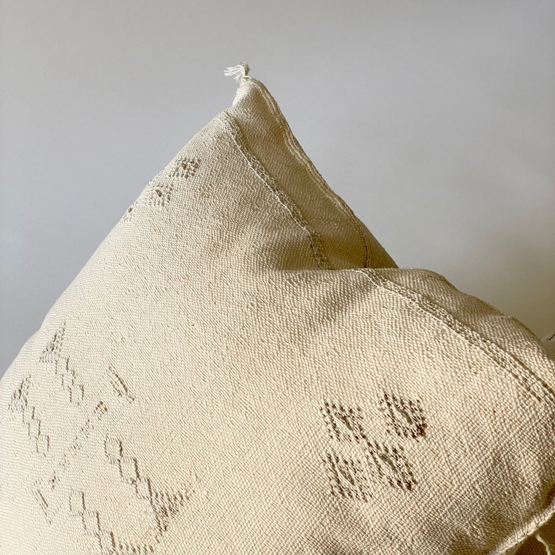 Woven Sabra Cactus Silk Pillow