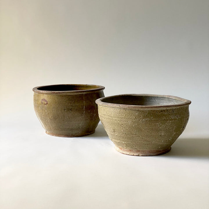 Yellow Ceramic Glazed Pot