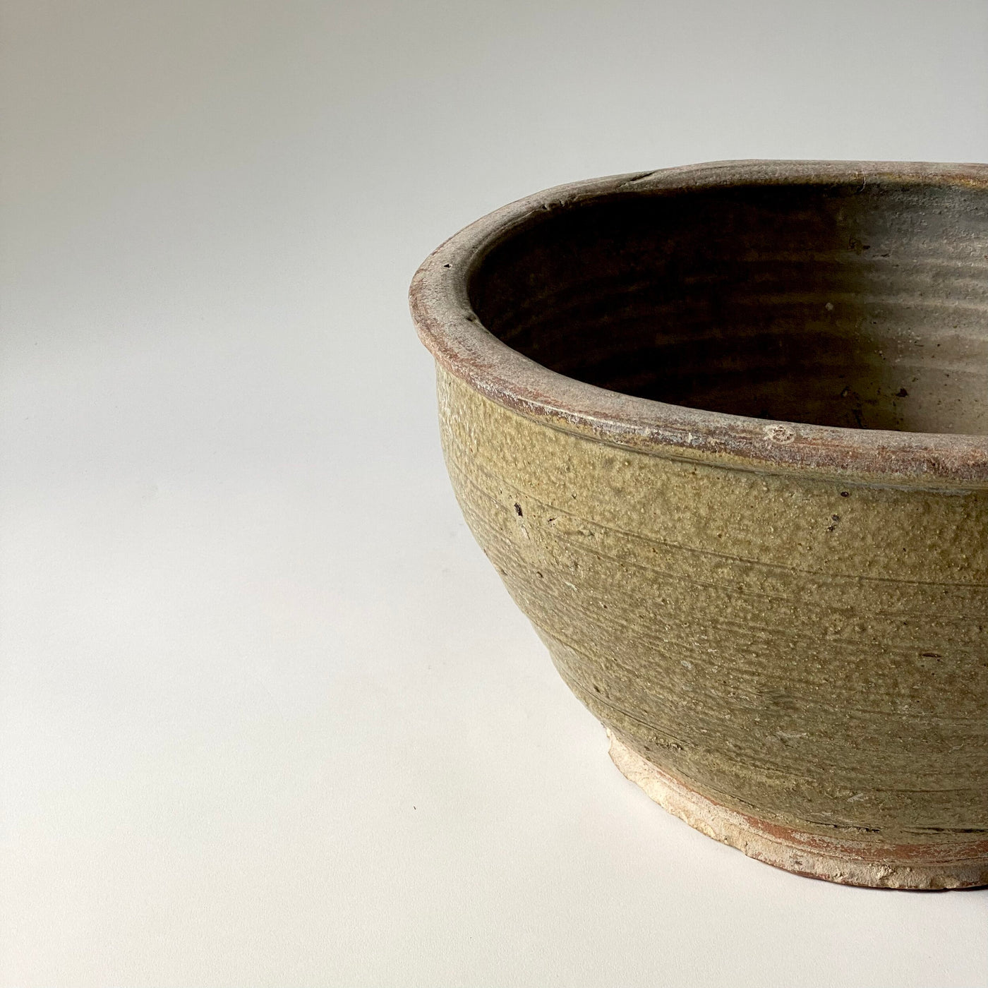 Yellow Ceramic Glazed Pot