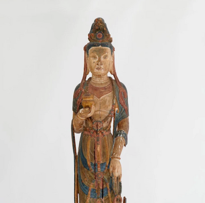 Chinese Carved Wood Quan Yin