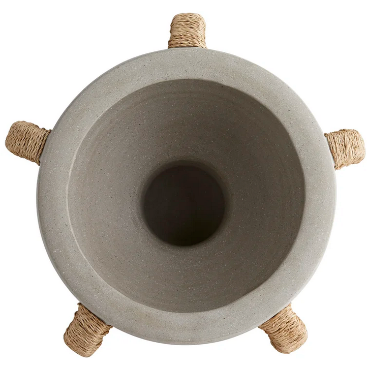 Porcelain Bowl With Wrapped Handles